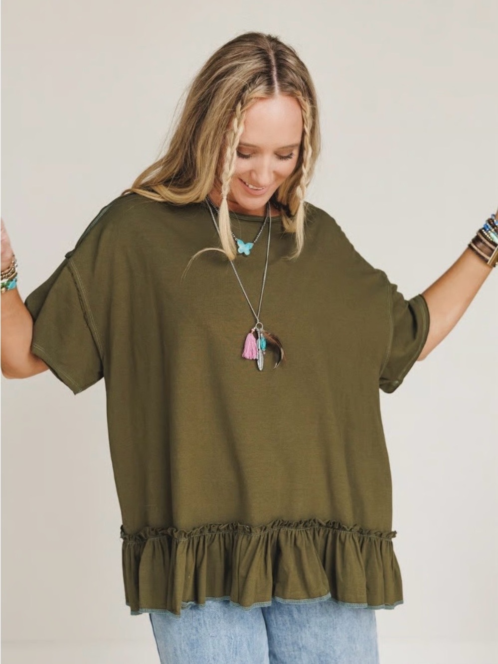 Three Bird Nest The Nest Mariah Ruffle tee
